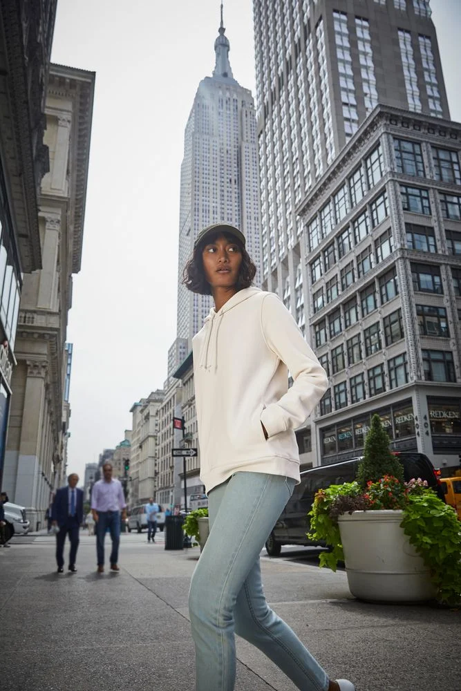 Толстовка с капюшоном женская BNC Inspire Organic зеленое яблоко - фото 5