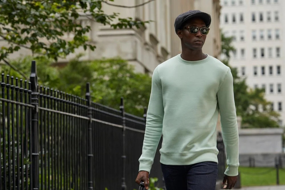 Свитшот унисекс King светло-голубой - фото 5