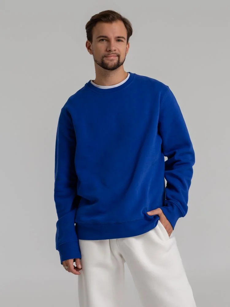 Свитшот унисекс King ярко-синий - фото 4