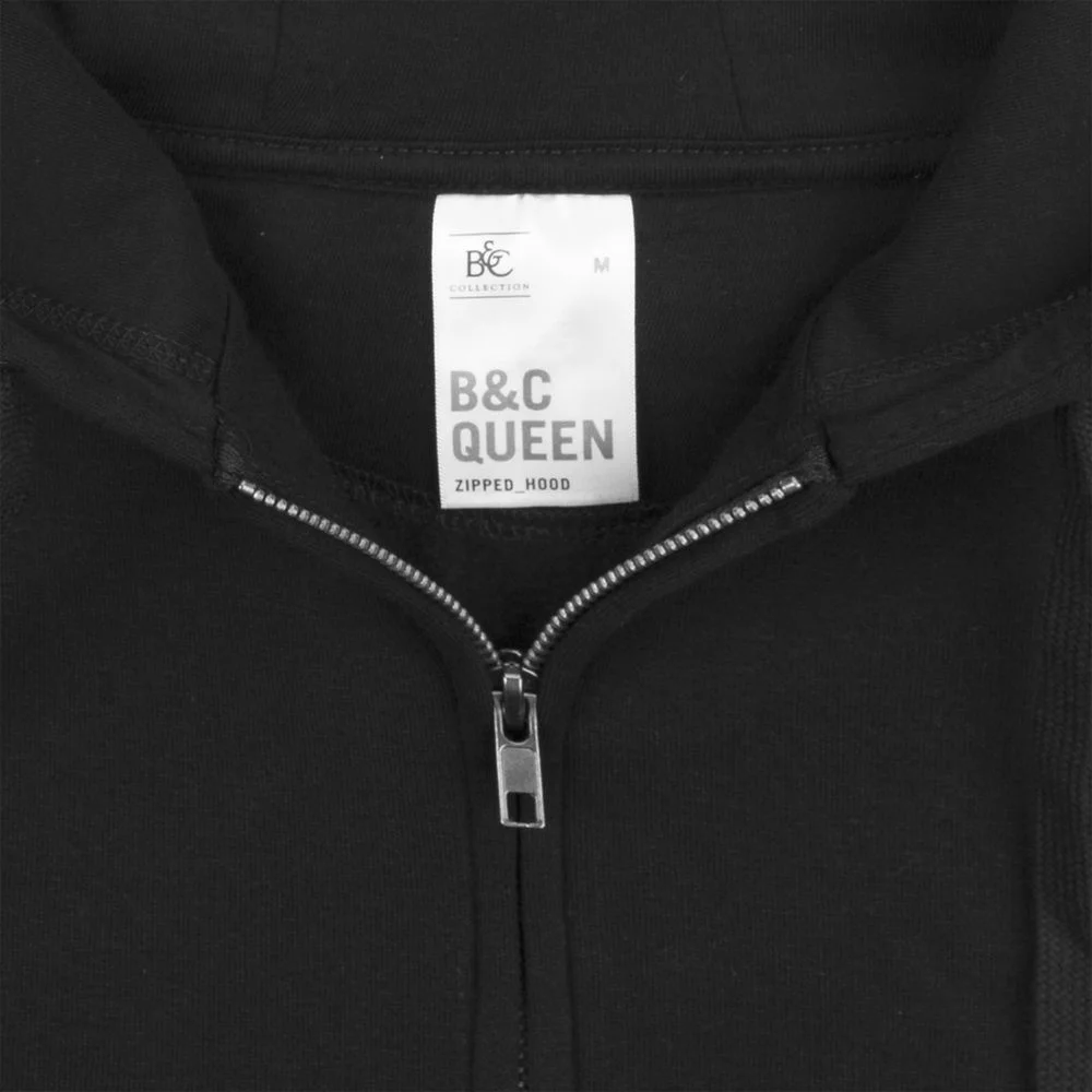 Толстовка на молнии с капюшоном женская Queen темно-синяя - фото 3