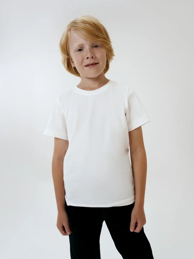Футболка детская T-Bolka Kids белая теплый оттенок - фото 7
