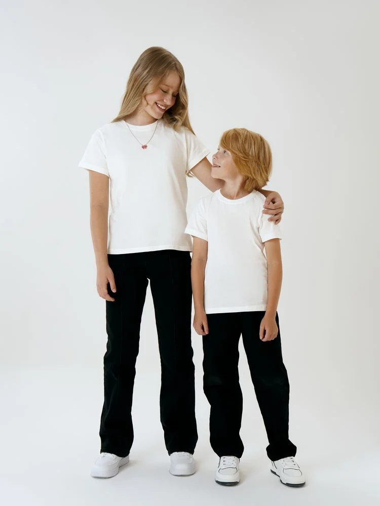 Футболка детская T-Bolka Kids белая теплый оттенок - фото 9