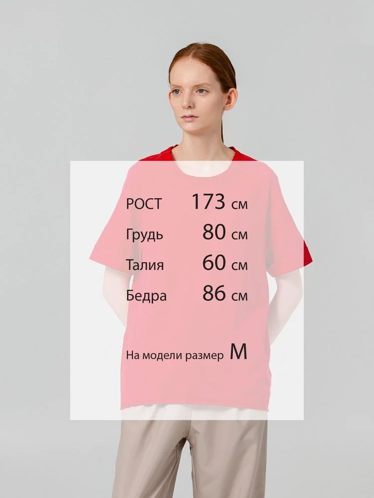 Футболка унисекс Vozduh 1.0 красная - фото 9