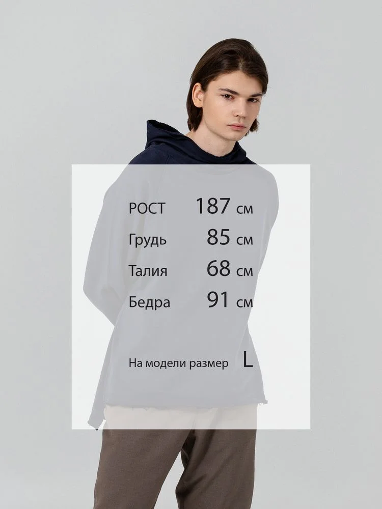 Худи унисекс Vozduh 1.0, темно-синее - фото 11