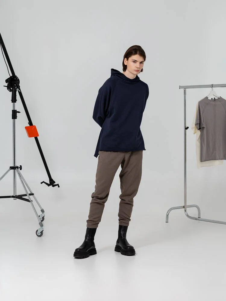 Худи унисекс Vozduh 1.0, темно-синее - фото 2