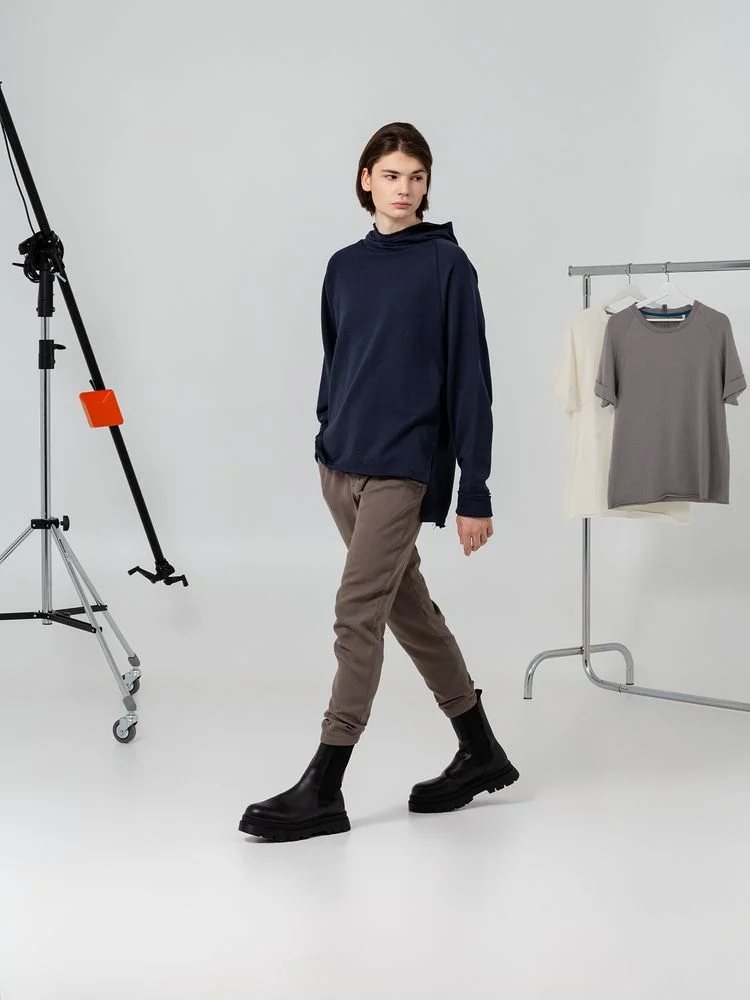 Худи унисекс Vozduh 1.0, темно-синее - фото 3