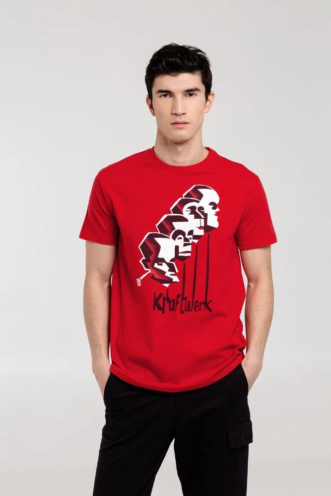Футболка Меламед. Kraftwerk красная - фото 1