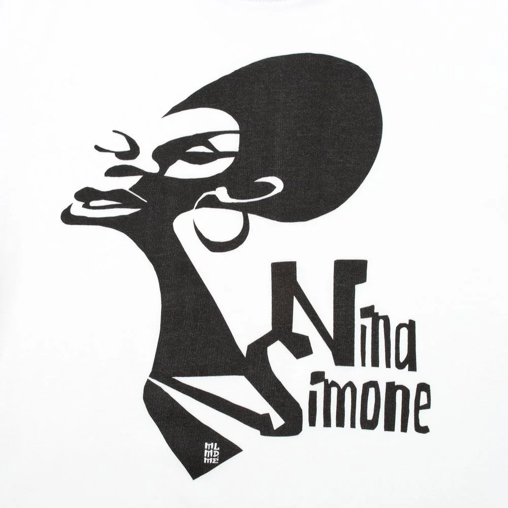 Футболка женская Меламед. Nina Simone белая - фото 3