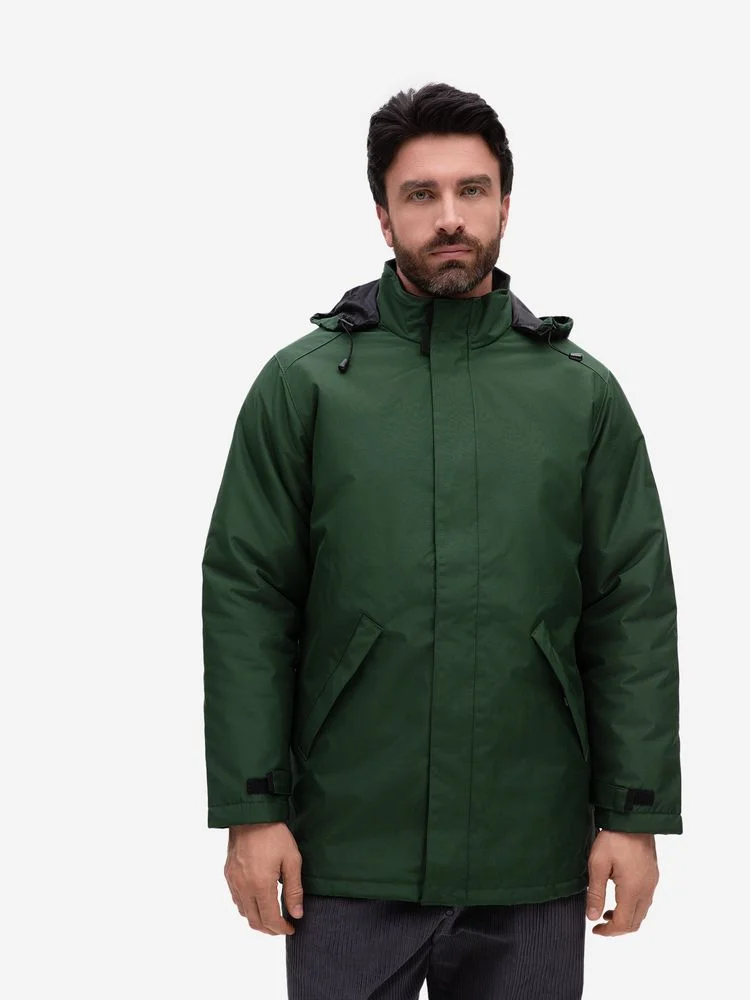 Куртка на стеганой подкладке Robyn темно-зеленая - фото 4