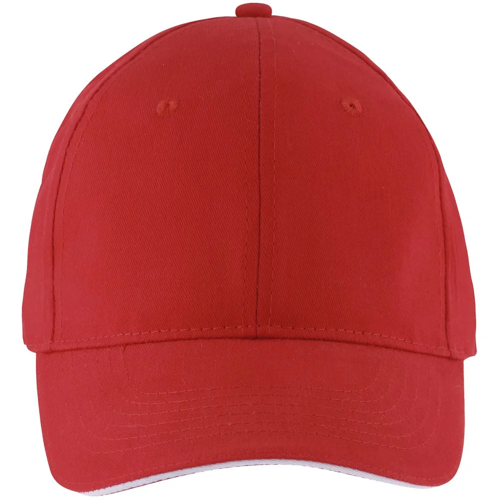 Бейсболка Solar, красная с белым - фото 2