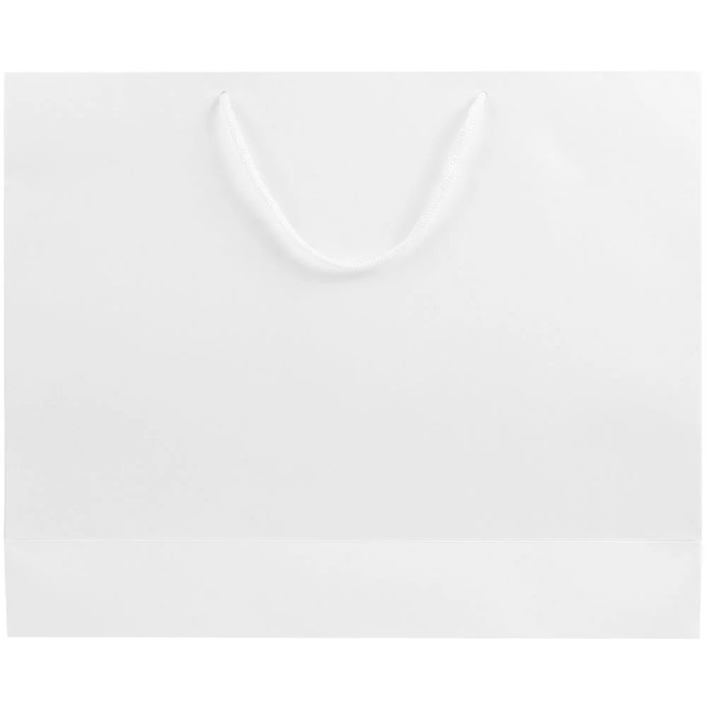 Пакет бумажный Блеск большой белый - фото 2