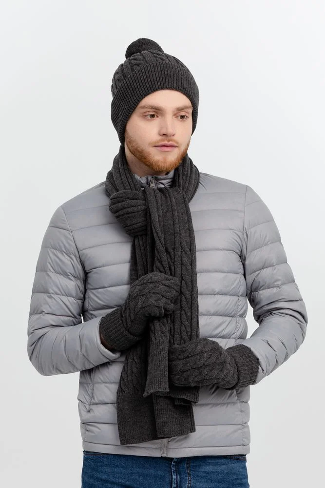 Варежки Heat Trick темно-серый меланж - фото 4