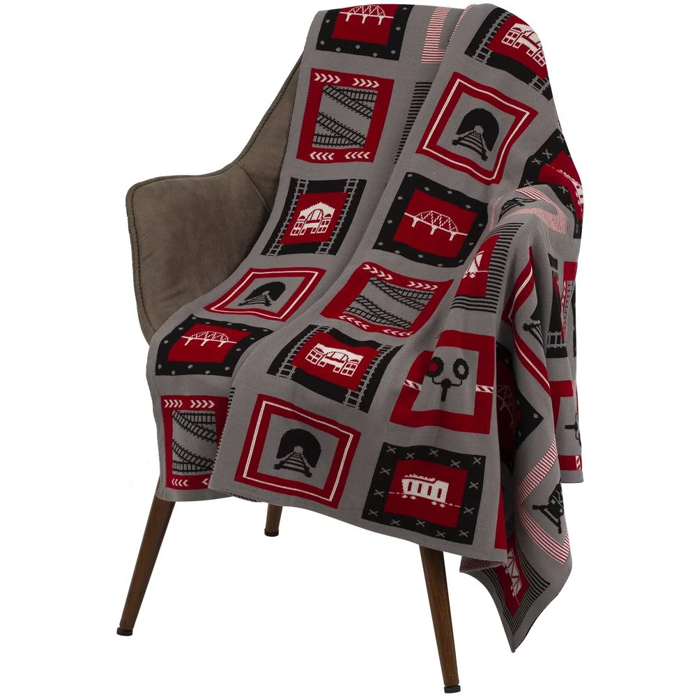 Плед Industry, железные дороги - фото 2