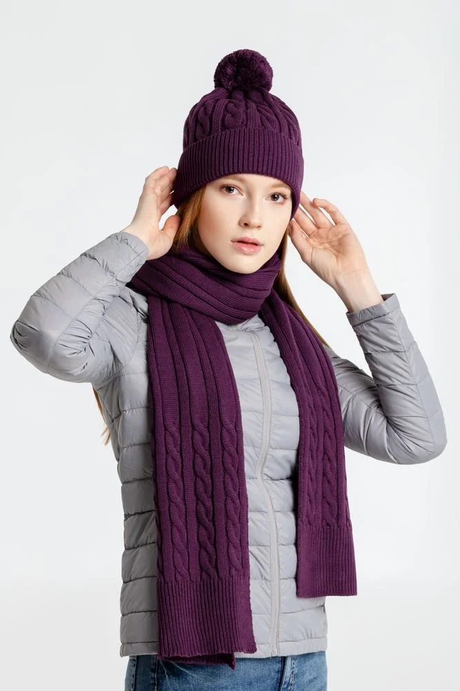 Шарф Heat Trick баклажановый - фото 6