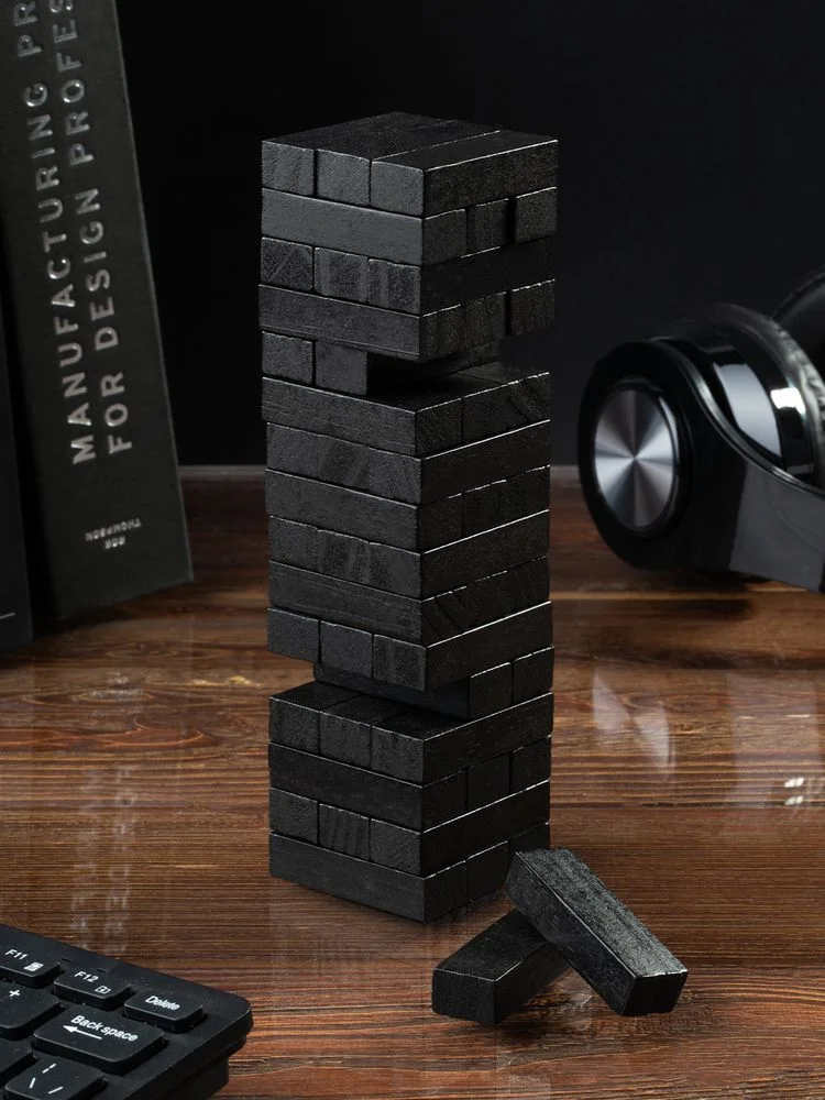 Игра «Деревянная башня мини», черная - фото 4