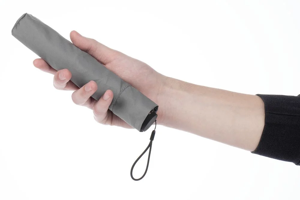 Зонт складной Luft Trek, серый - фото 4