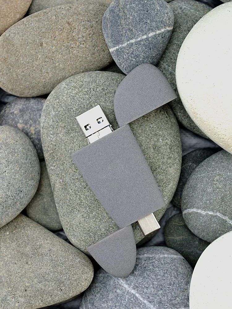 Флешка Pebble Universal USB 3.0 серая 64 Гб - фото 11