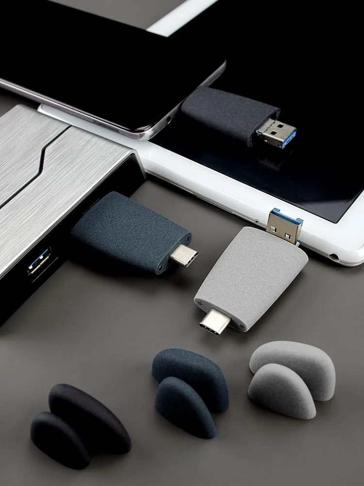 Флешка Pebble Universal USB 3.0 серая 64 Гб - фото 13