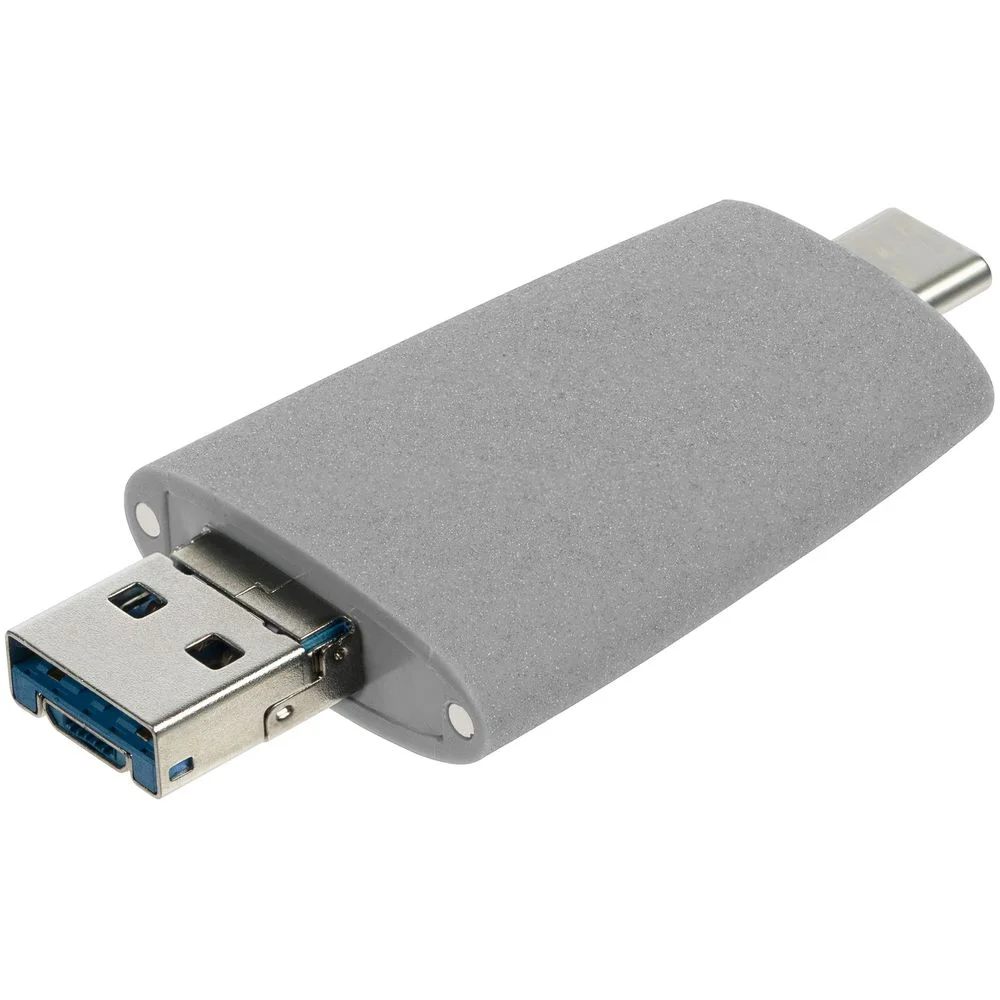 Флешка Pebble Universal USB 3.0 серая 64 Гб - фото 5