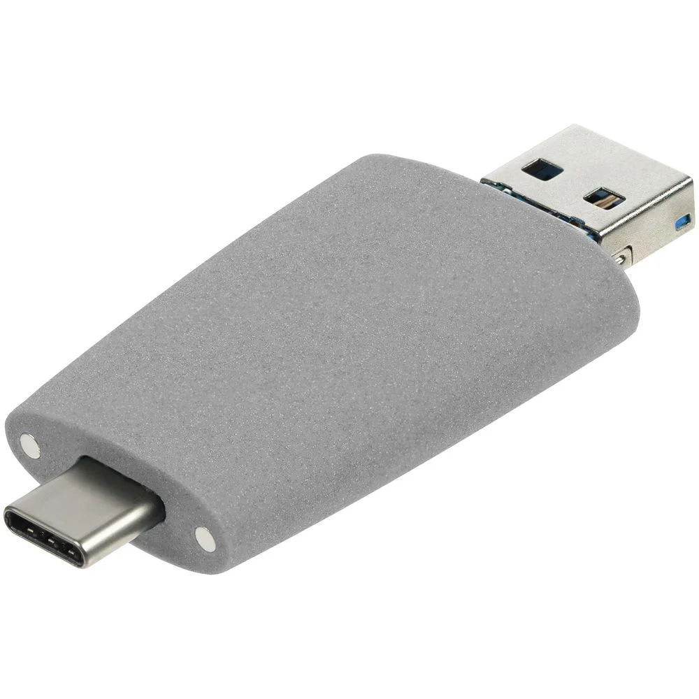 Флешка Pebble Universal USB 3.0 серая 64 Гб - фото 6