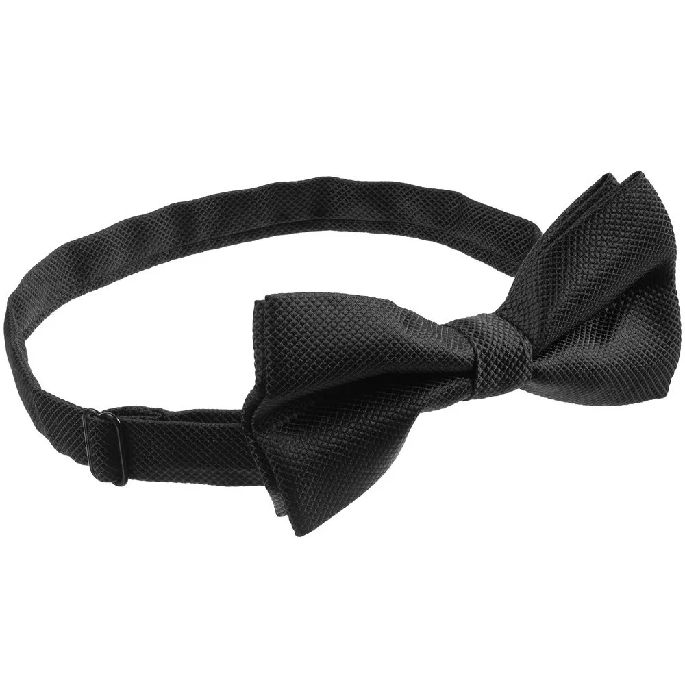 Галстук-бабочка Жаккард черная - фото 2