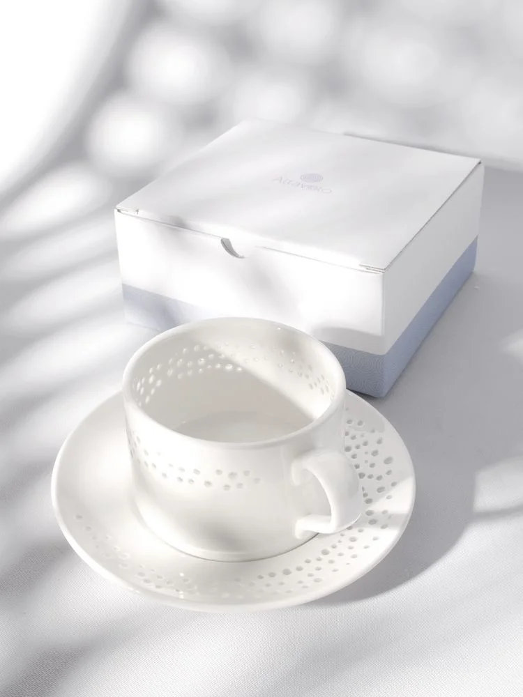 Чайная пара Coralli Luziano белая - фото 9