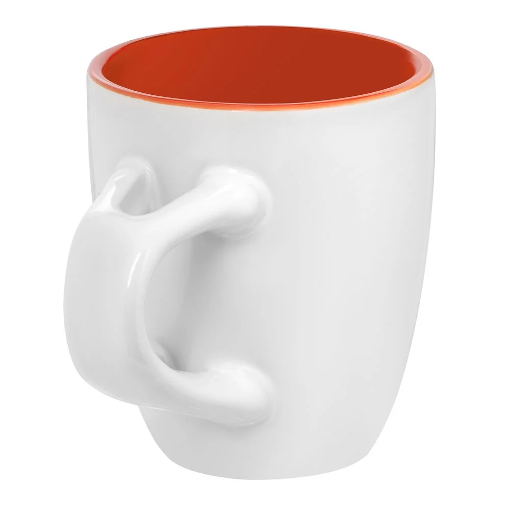 Кофейная кружка Pairy с ложкой оранжевая - фото 4
