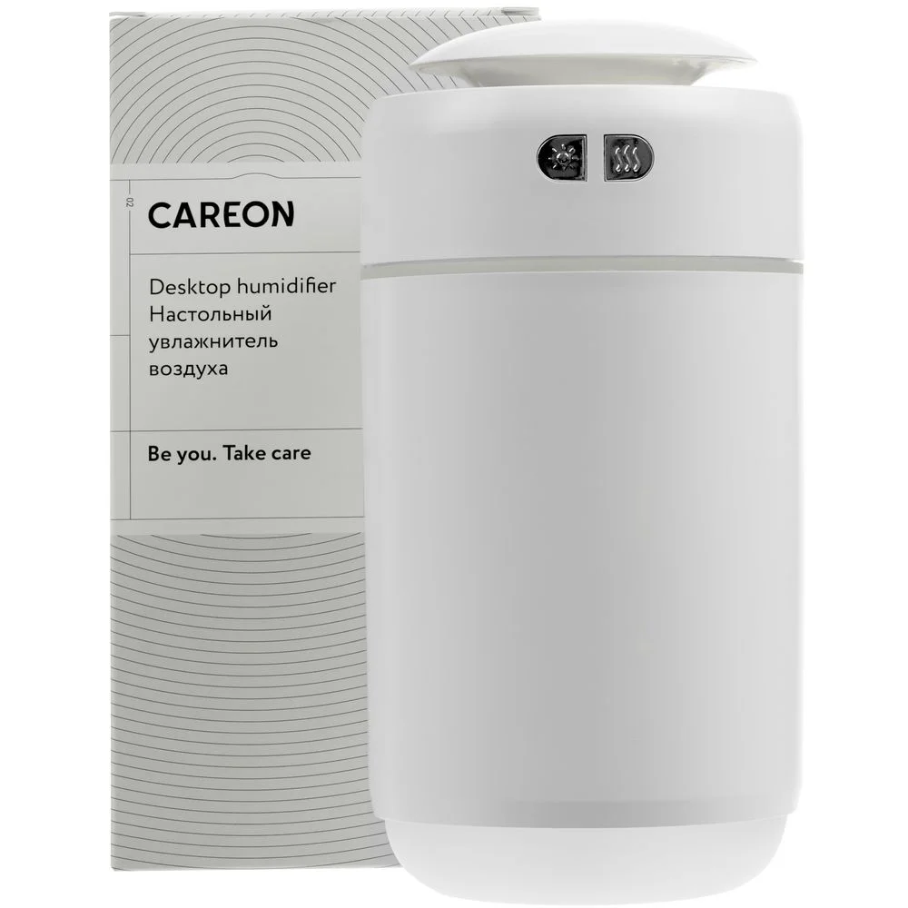 Настольный увлажнитель воздуха с подсветкой DH07 белый - фото 2