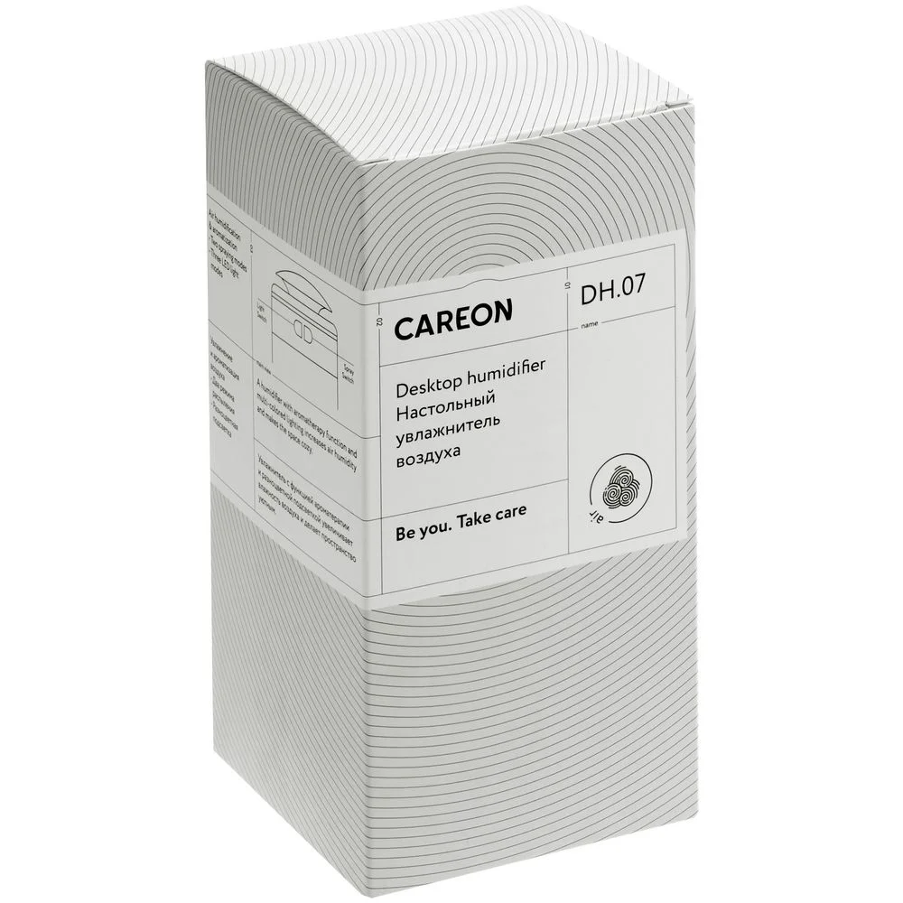 Настольный увлажнитель воздуха с подсветкой DH07 белый - фото 9