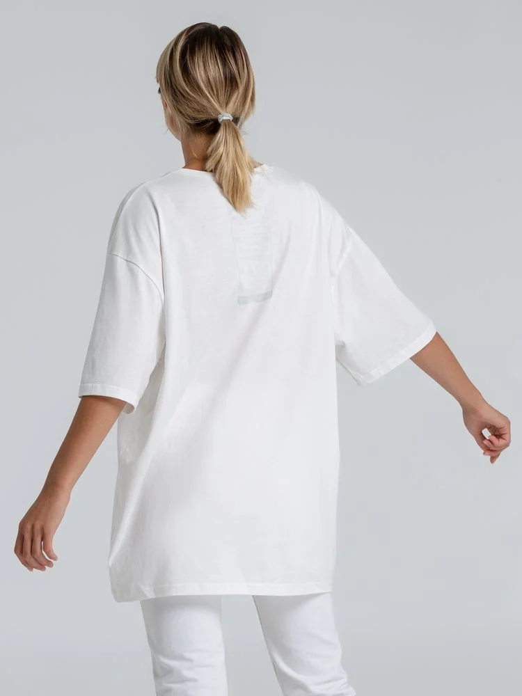 Футболка оверсайз «Чистая соль», молочно-белая - фото 6