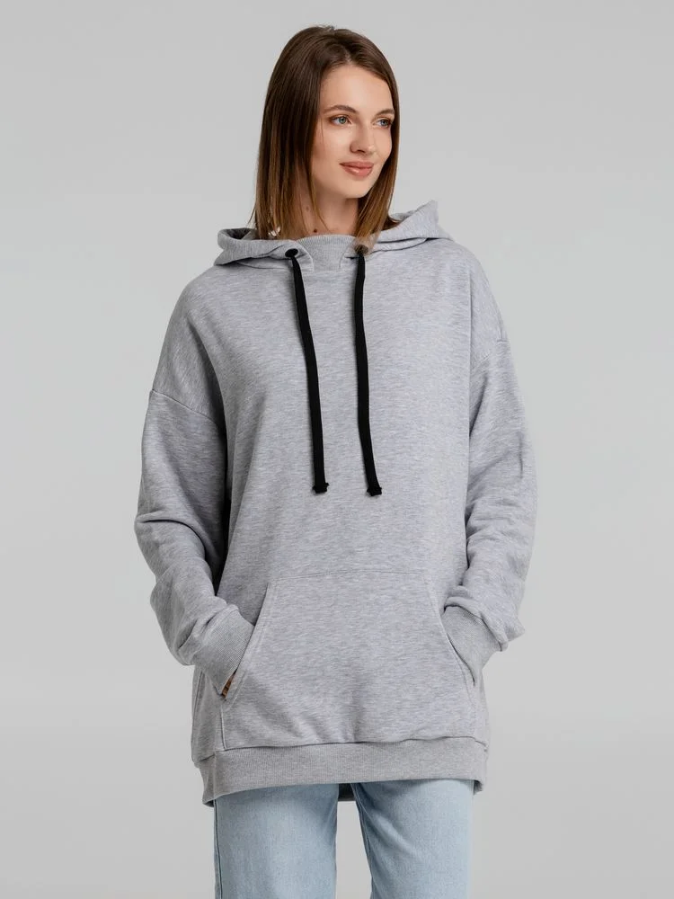 Худи оверсайз Чистая соль меланж - фото 2