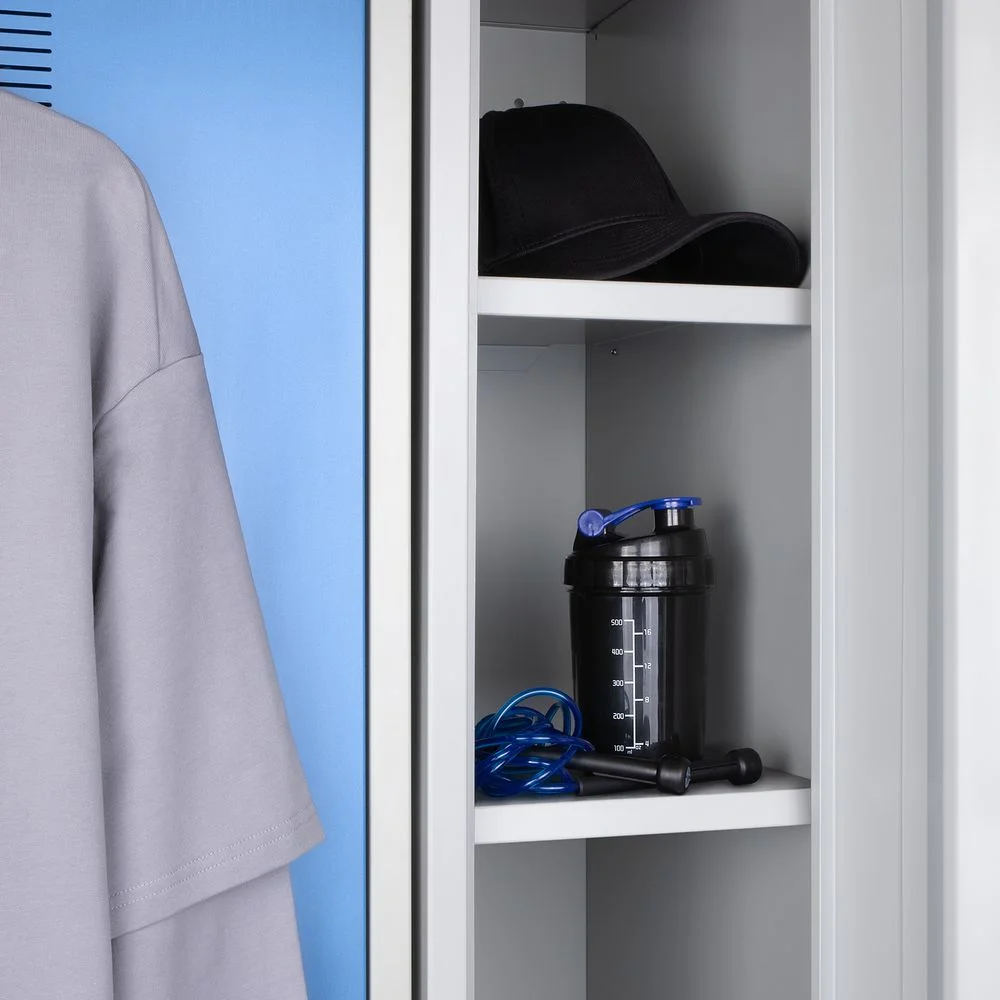 Спортивный шейкер с контейнером Tonus, черно-синий - фото 10