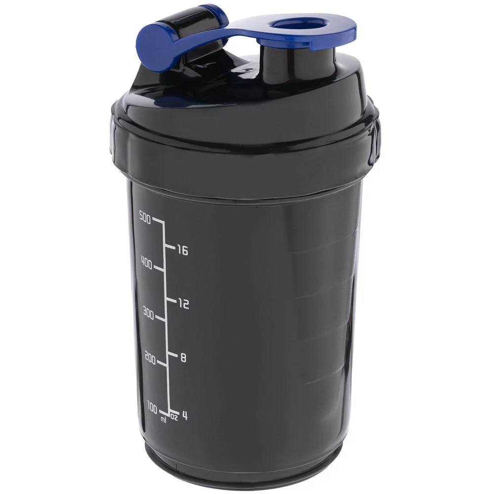 Спортивный шейкер с контейнером Tonus, черно-синий - фото 5