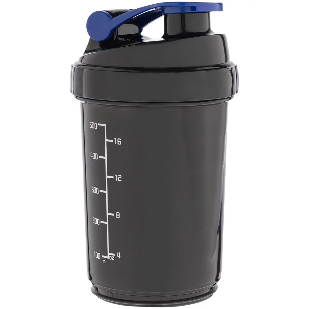 Спортивный шейкер с контейнером Tonus, черно-синий - фото 6
