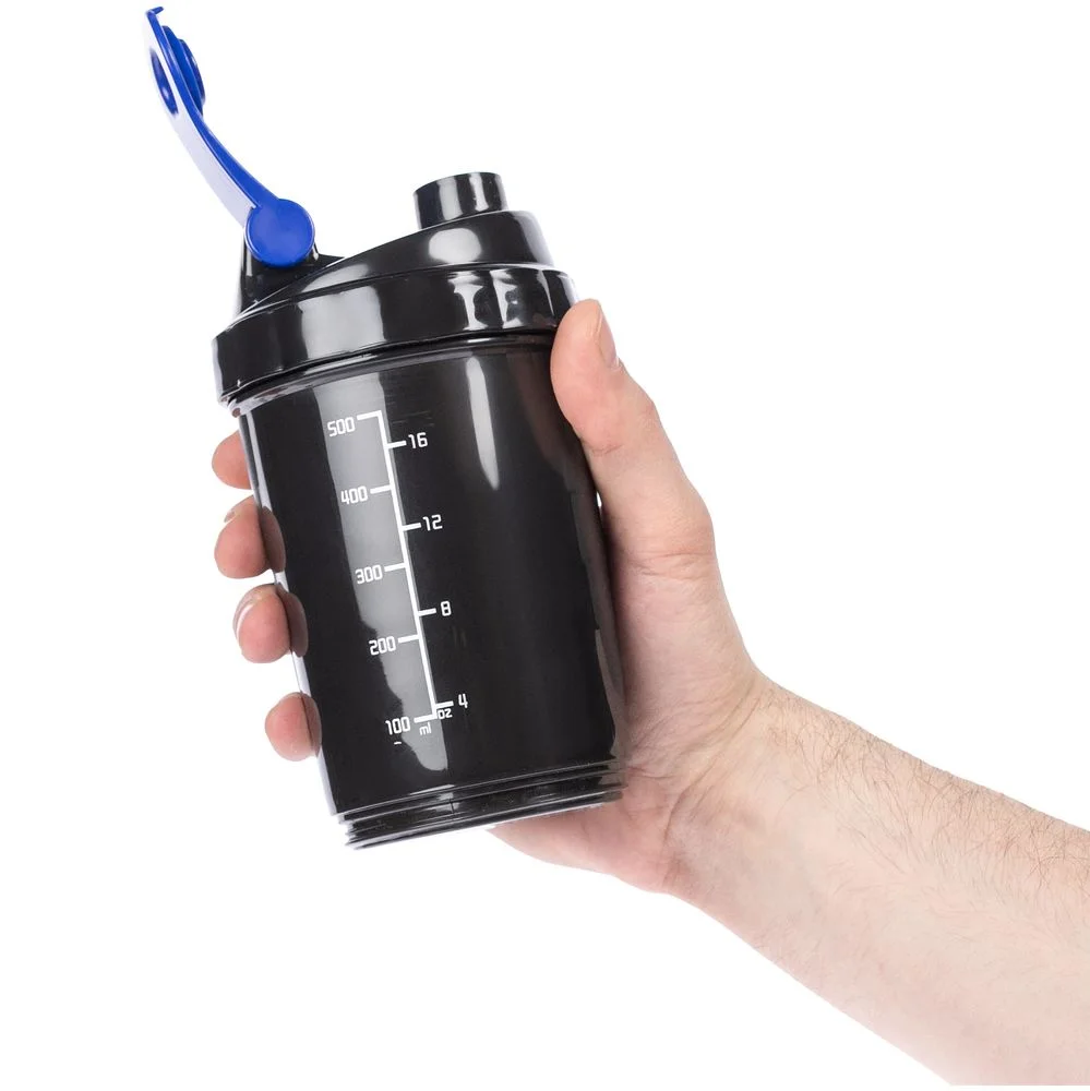 Спортивный шейкер с контейнером Tonus, черно-синий - фото 7