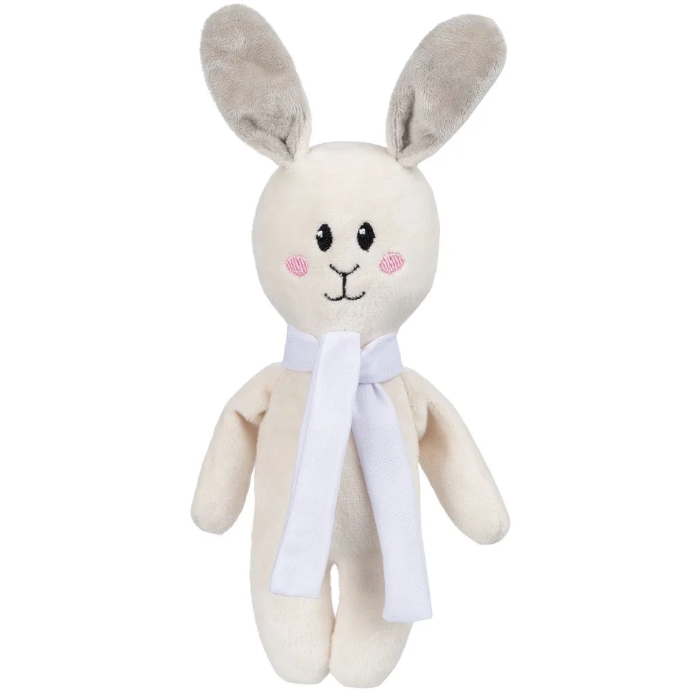 Мягкая игрушка Beastie Toys заяц с белым шарфом