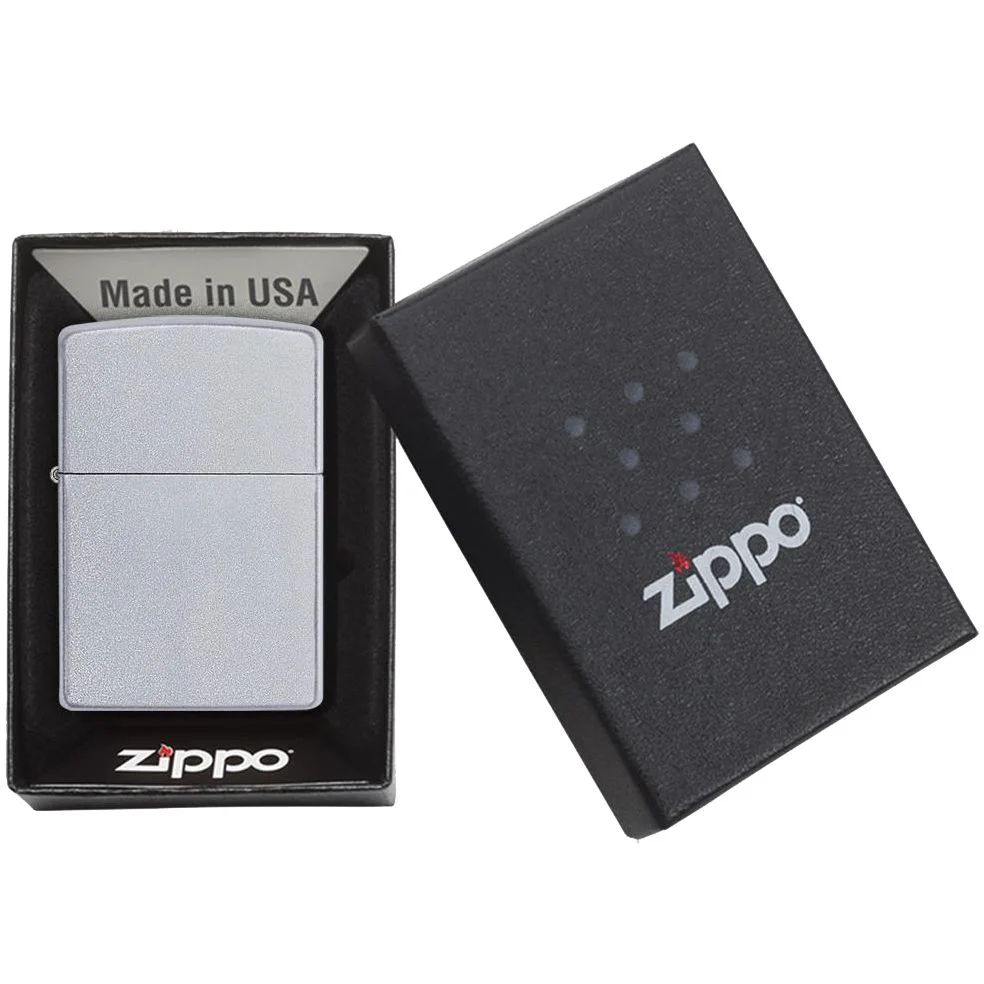 Зажигалка Zippo Classic Satin серебристая - фото 2
