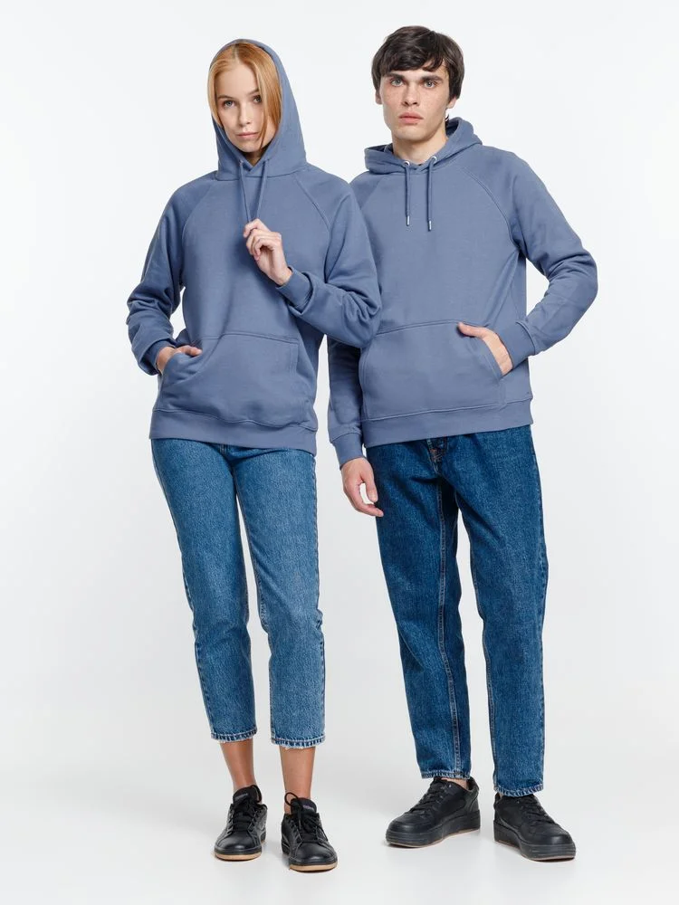 Толстовка унисекс Stellar синяя - фото 16