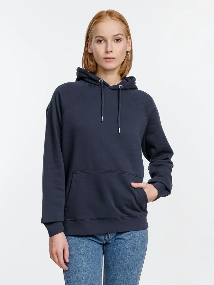 Толстовка унисекс Stellar темно-синяя - фото 12