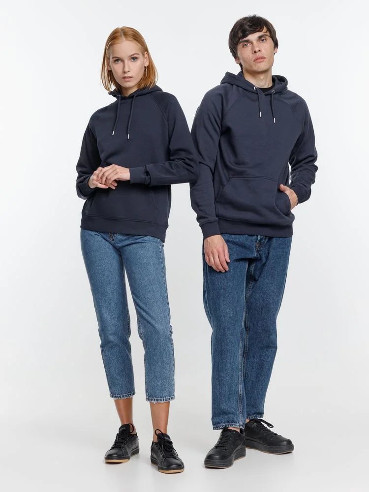 Толстовка унисекс Stellar темно-синяя - фото 16