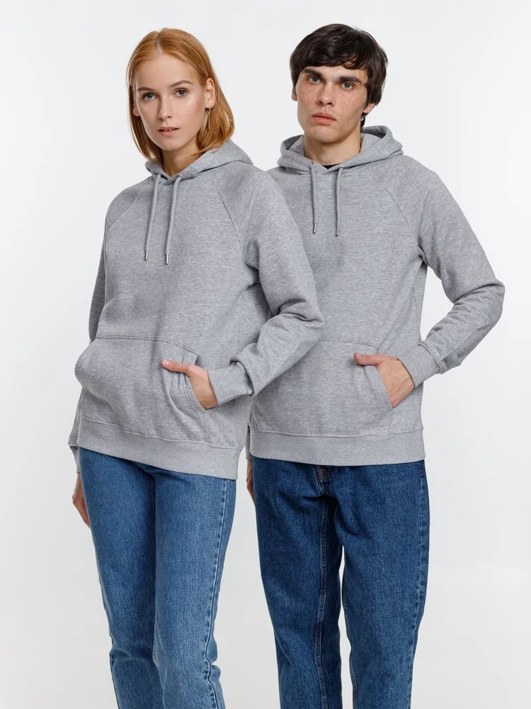 Толстовка унисекс Stellar серый меланж - фото 16