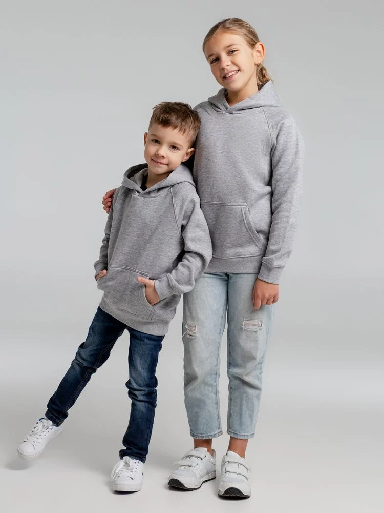 Толстовка детская Stellar Kids серый меланж - фото 10