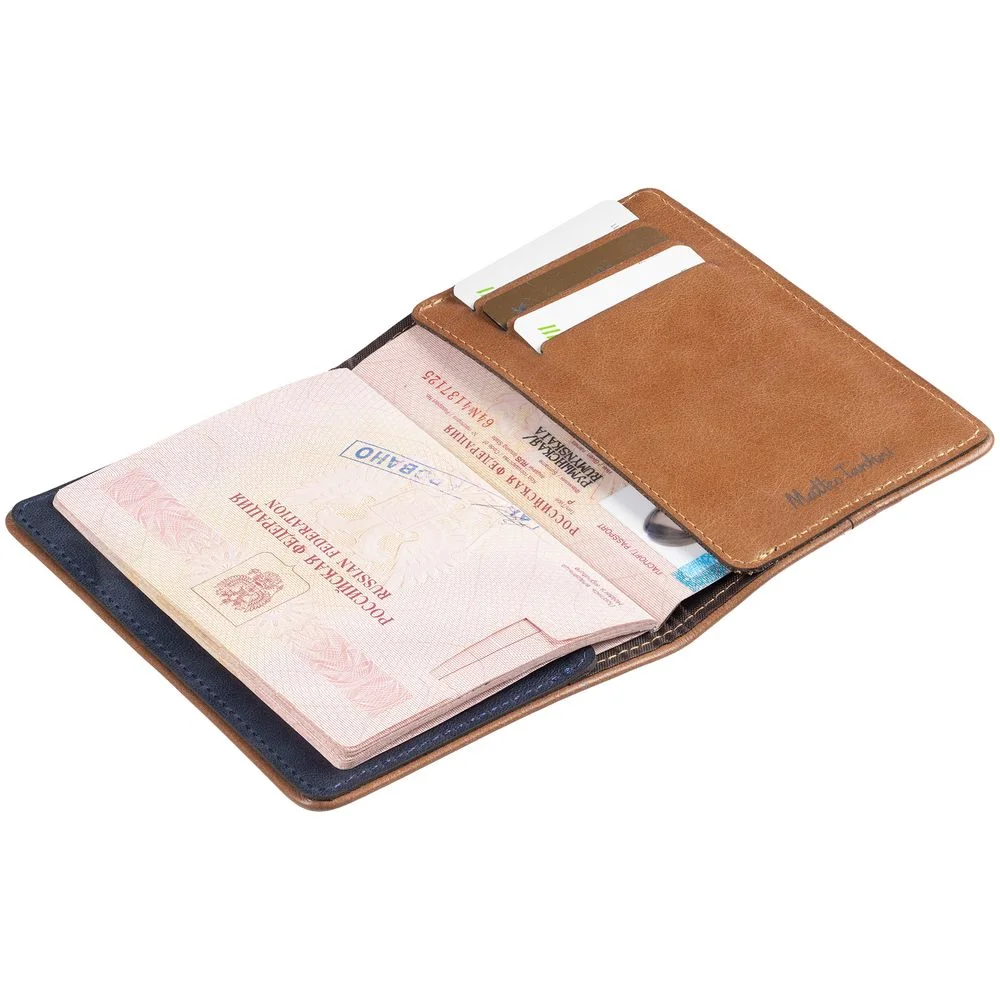 Обложка для паспорта Kalsa Palermo синяя - фото 4