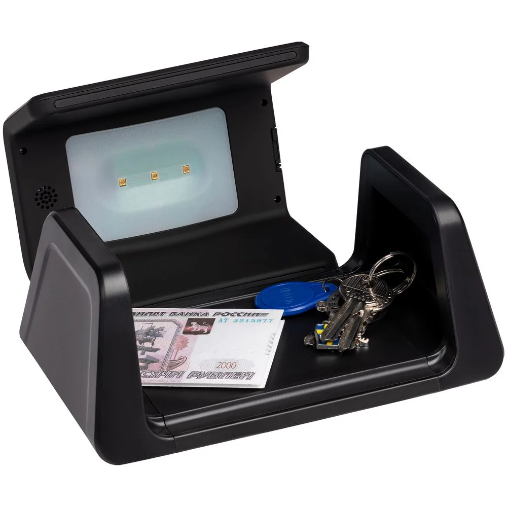 Настольный стерилизатор с беспроводной зарядкой и часами UV Depot, черный - фото 4