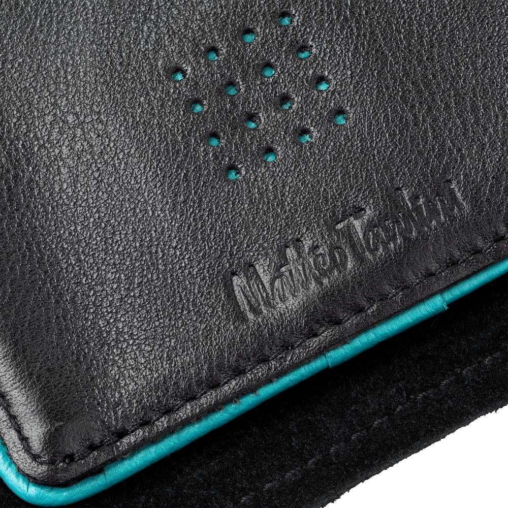 Кошелек Partinico черный с бирюзовым - фото 6