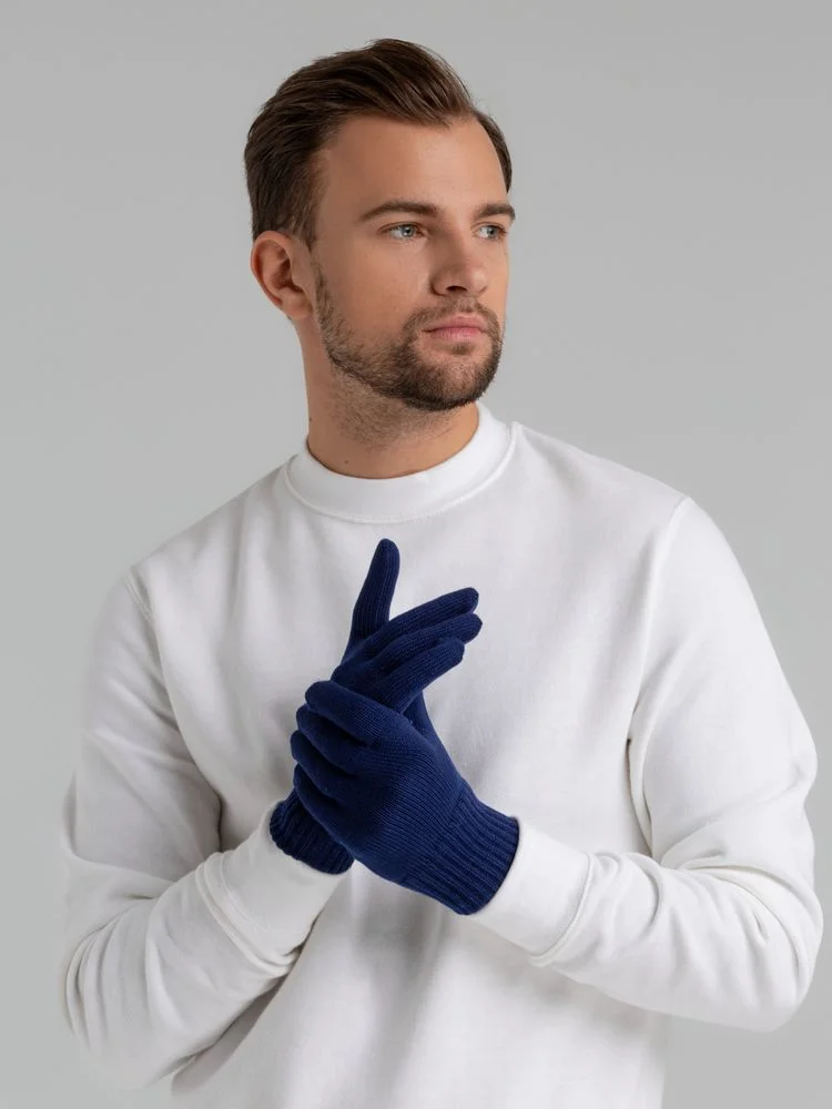 Перчатки Real Talk темно-синие - фото 5