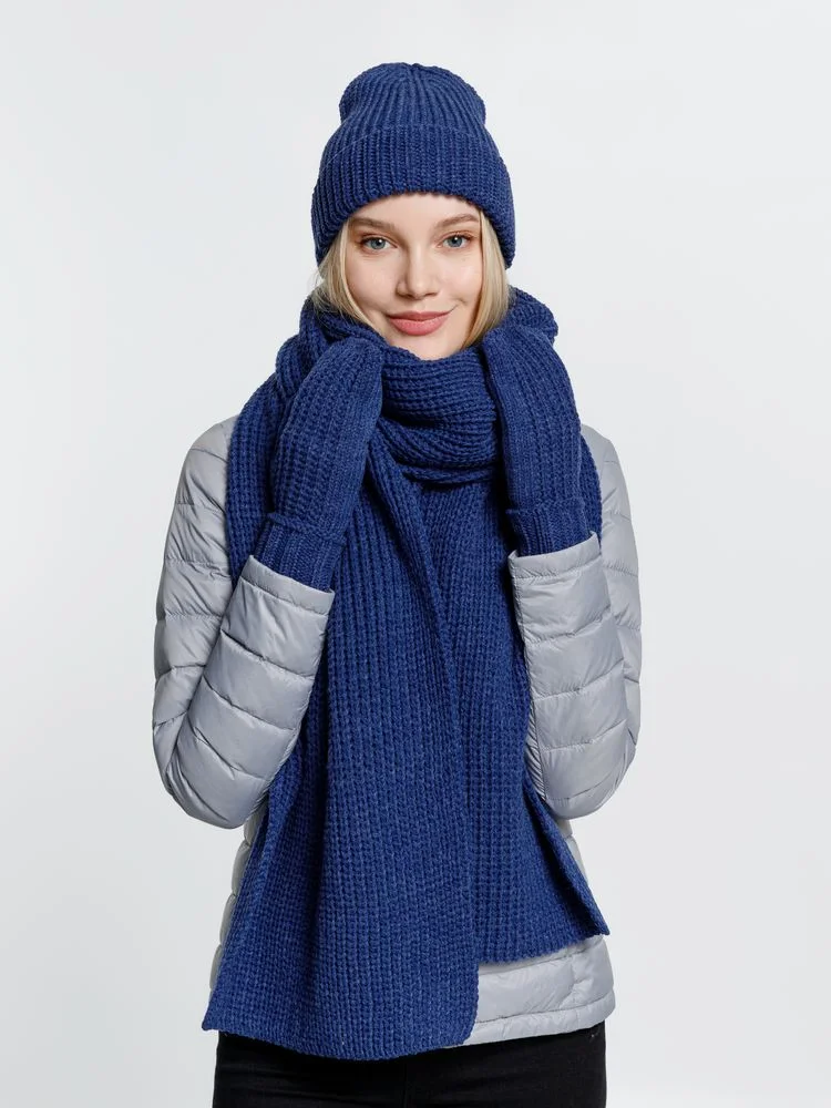 Шарф Nordkyn синий меланж - фото 4