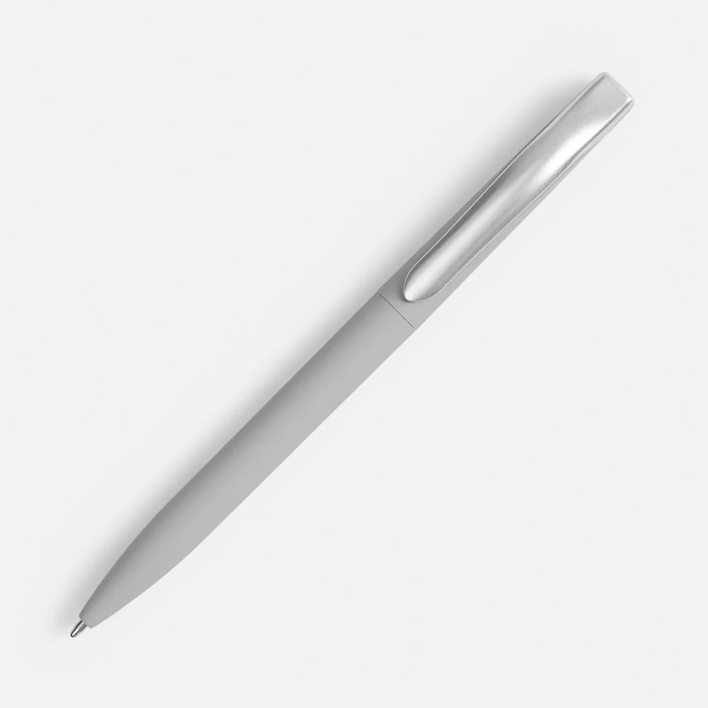 Ручка шариковая Pin Soft Touch серая - фото 2