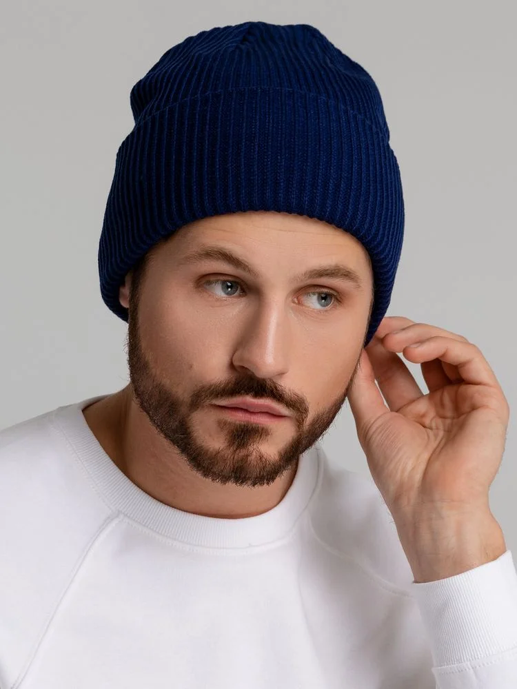 Шапка Franky, синяя (сапфир) - фото 4