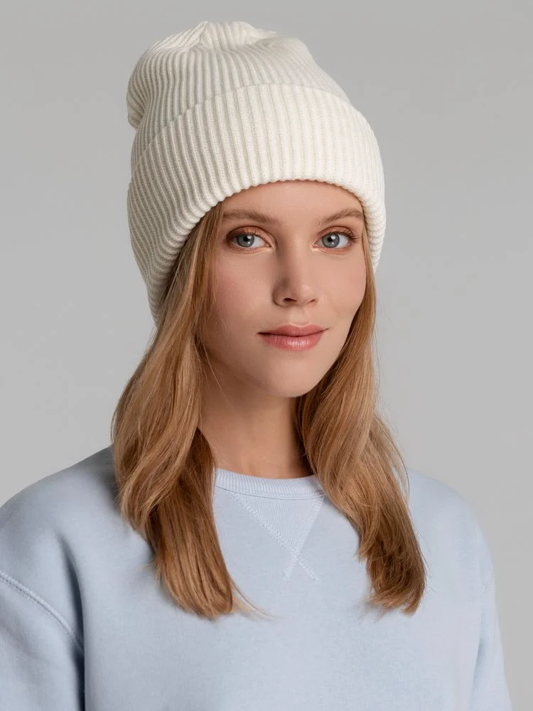 Шапка Franky, молочно-белая - фото 4